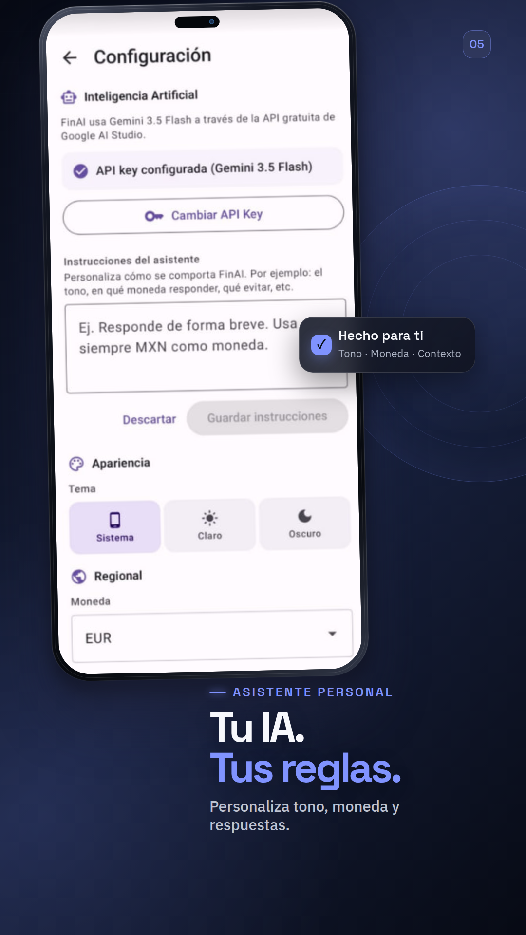 Captura del asistente conversacional con streaming